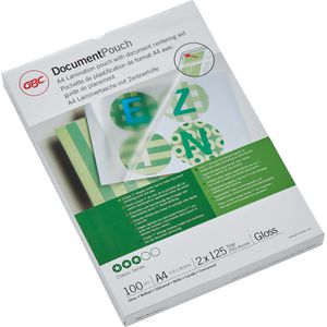 GBC Laminierfolien 3200723, DIN A4, 125 mic, glänzend, EZ-In, 100 Stück