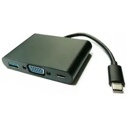 Value USB Typ-C zu (USB-C), Dockingstation + USB Hub, Schwarz