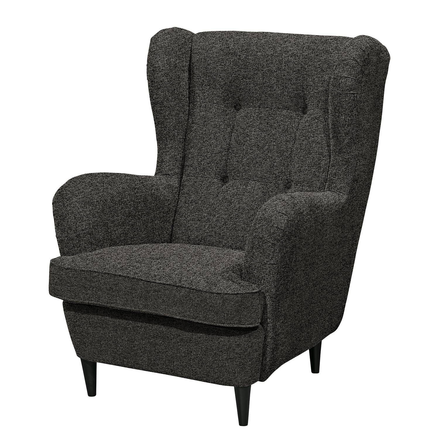 home24 Svea Fauteuil grijs teddy-stof B/D/H: 78 x 102 x 98 cm