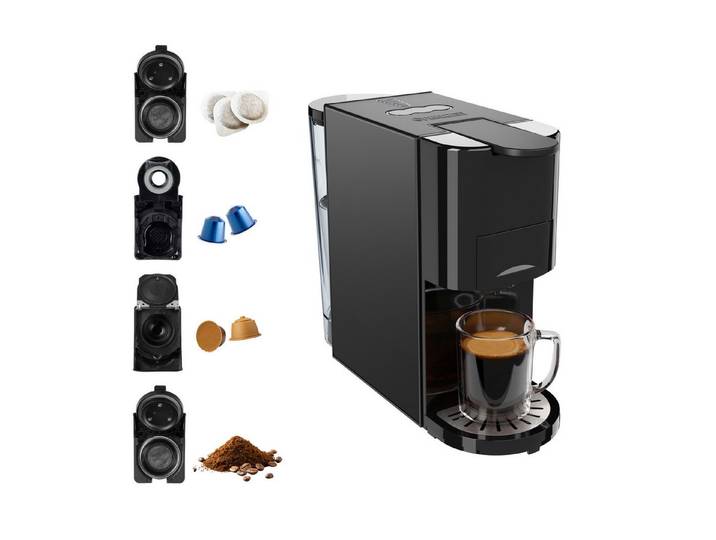 PRINCESS Kapselmaschine 249454, 4-in-1 Multi-Kapsel – 19 bar - Kaltbrühen