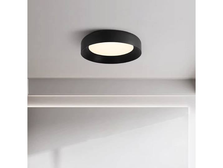 Plafonniers LED ronds noirs minimalistes modernes, éclairage pour chambre à coucher, bureau, lampes de décoration intérieure, luminaires de restaurant