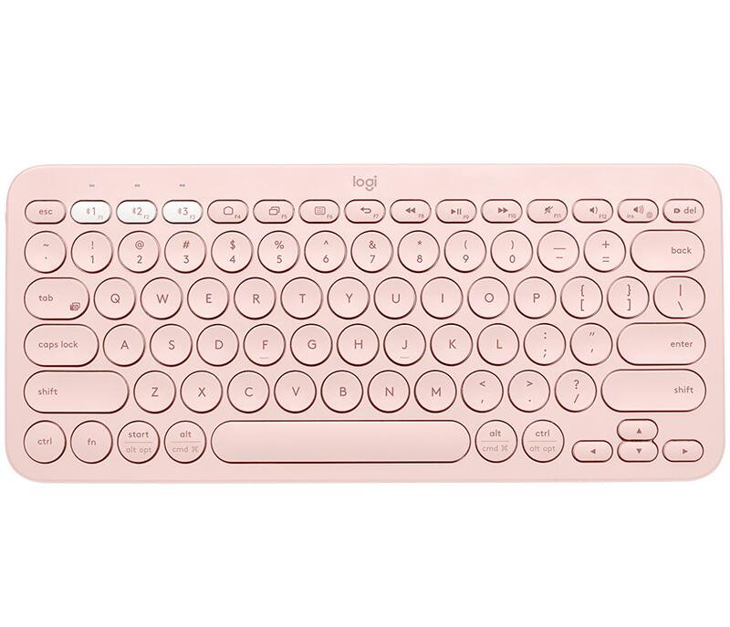 Logitech K380 Multi-Device Bluetooth Tastatur (kabellos, rosé) 920-009583