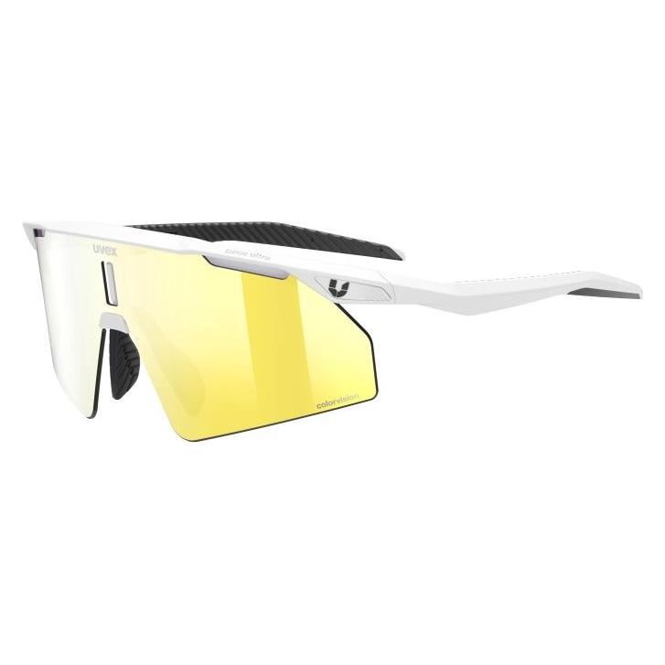 Uvex ultimate pace ultra large CV (White Matt, colorvision mirror yellow) (534029)
