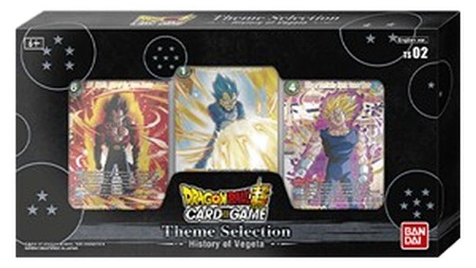 Bandai Dragon Ball Super History of Vegeta Theme Selection