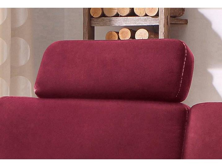 Sofa-Kopfstütze OTTO HOME Borkum, B: 52cm , rot (bordeaux), B:52cm H:22cm, Holzwerkstoff, Kopfstützen