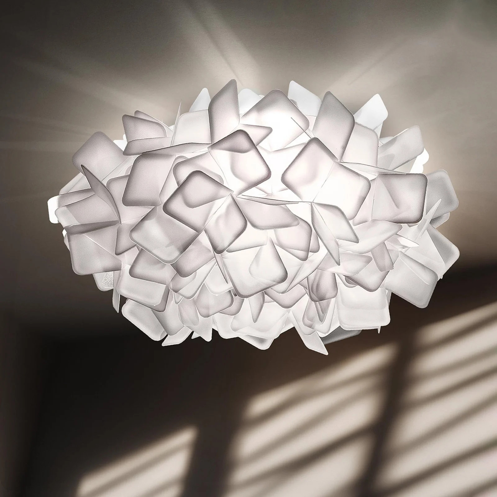 Slamp Clizia plafondlamp - Wit - Rond - Kunststof - Design