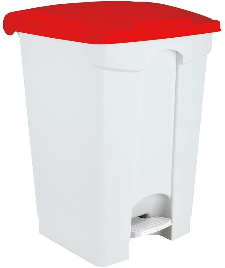 Medial Pattumiera a Pedale con Coperchio 45 l Rosso Contitop