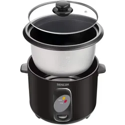 Sencor RICE TRAT SRM 1001 BK Black 1.0 L, Dampfgarer + Reiskocher, Schwarz