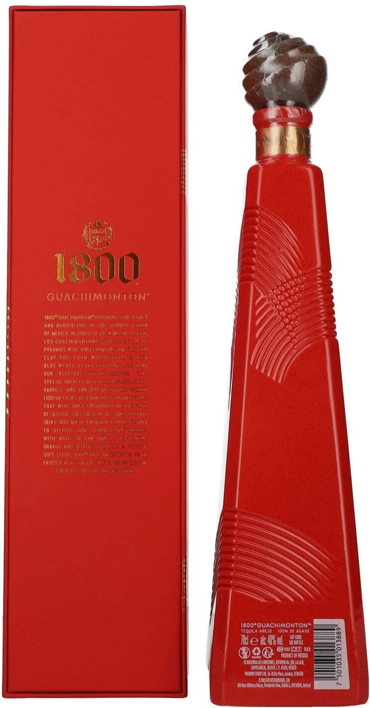 1800 José Cuervo 1800 Tequila GuachiMonton AÑEJO 100% Agave 40% Vol. 0,7l in Geschenkbox