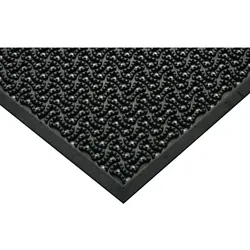 Gummi-Reinigungsmatte für Innenbereiche, 60 x 90 cm, schwarz
