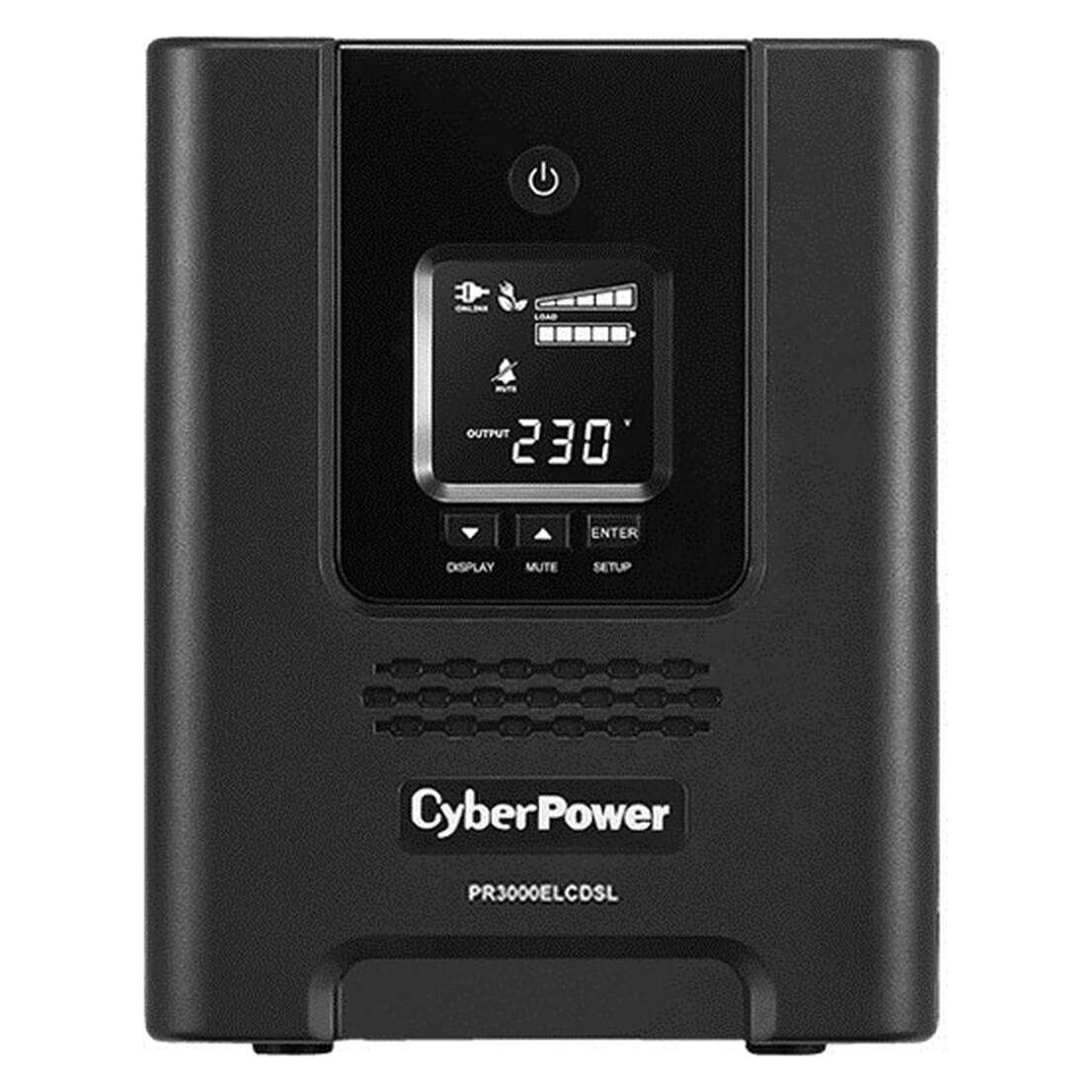 Cyberpower PR3000ELCDSL 3000VA/2700W 36M Garantie Vorab Austauschservice deutsche Software VMWARE ready deut... (3000 VA, 2700 W, Line-Interaktiv USV) (PR3000ELCDSL)
