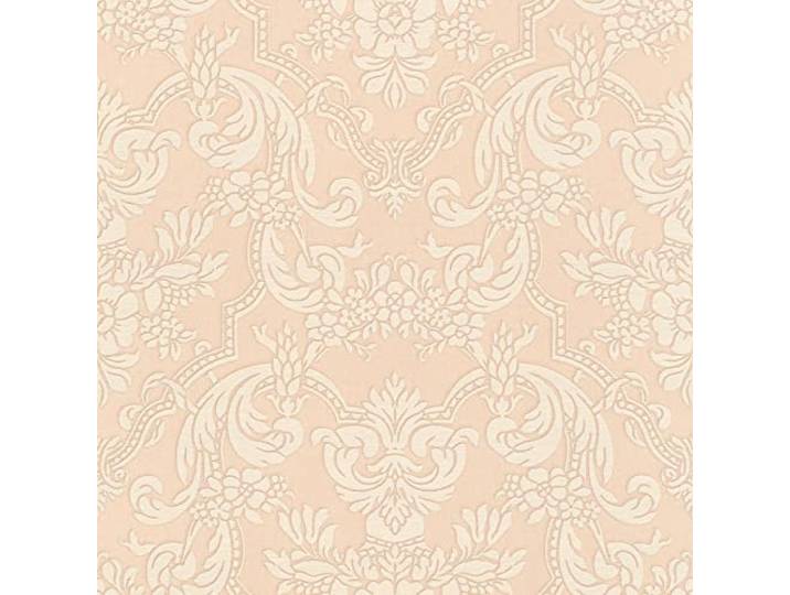 Rasch Tapete 570601 - Klassische Tapete mit barocken Ornamenten in Rosa und Creme aus der Kollektion Trianon XIII - 10,05m x 0,53m (LxB)