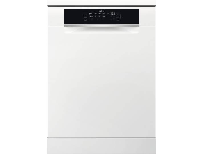 AEG Standgeschirrspüler FFB75707PW , Energieeffizienz: B, silber (weiß), B:59,8cm H:85cm T:60,3cm, Geschirrspüler, Aqua Control - Wasserstopp, Standgeschirrspüler