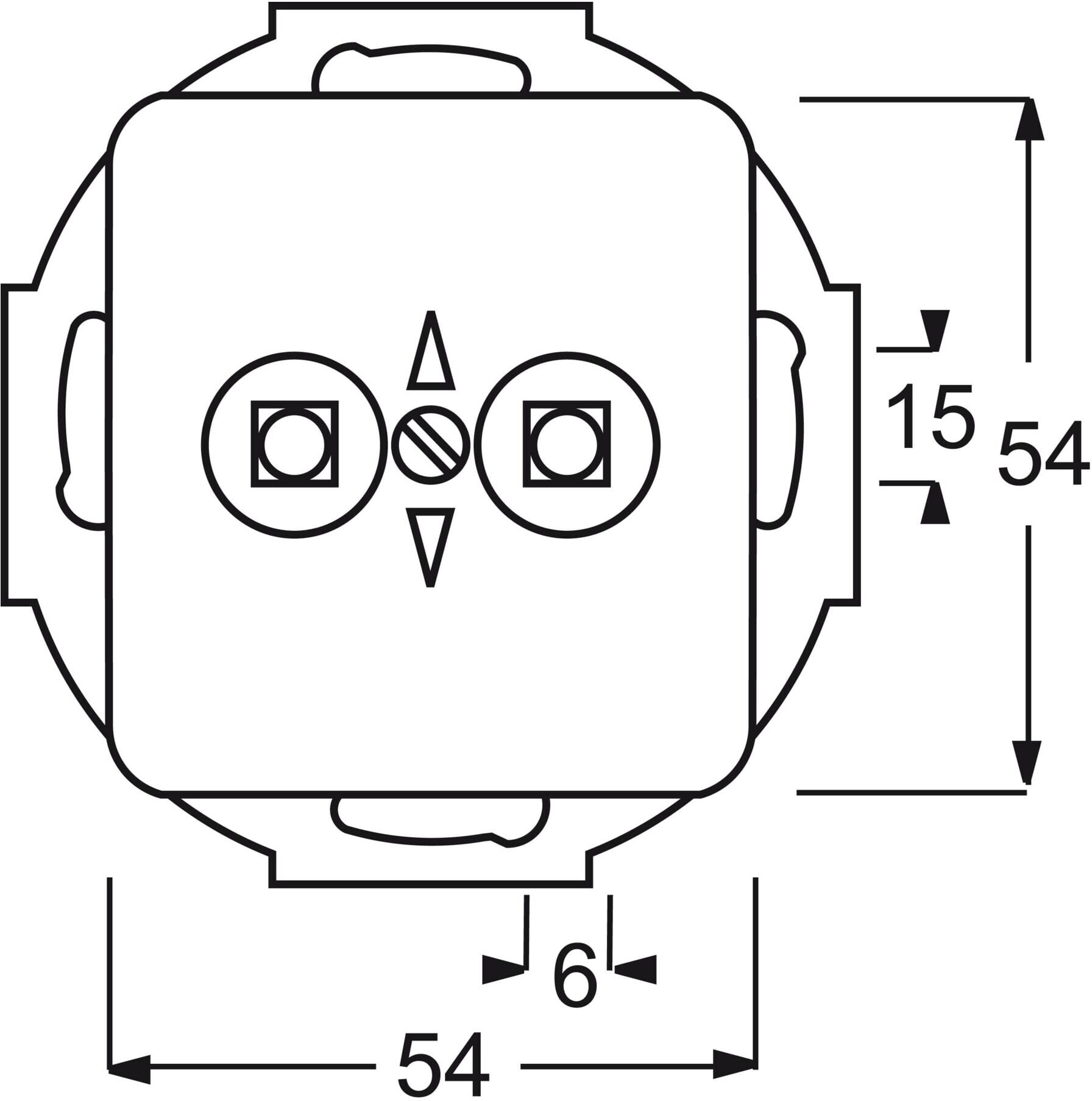 Busch-Jaeger Potentialausgleich aws 2-fach UP 2095 UC-214 (2CKA002495A0059)