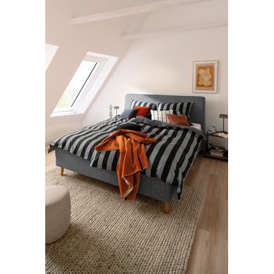 Wendebettwäsche "Panel", grau, B/L: 200cm x 200cm, 1 Stk., 2 Stk., Renforcé, B/L: 80cm x 80cm & 80cm x 80cm, 3 Stk., Renforcé, 100% Baumwolle, SCHÖNER WOHNEN-KOLLEKTION, Bettwäsche, Wendebettwäsche, aus reiner Baumwolle und kleinem Stehsaum