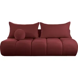 SCHLAFSOFA Milla mit Bettkasten, Weinrot Rot 205/97/103 cm