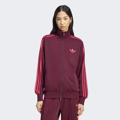 Trainingsjacke ADIDAS ORIGINALS "FIREBIRD TRACK LOOSE", Damen, Gr. XS, maroon, powpnk, Obermaterial: 100% Polyester, Jacken Trainingsjacke, mit FIREBIRD-Design, locker geschnitten