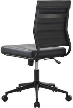 eclife BIFMA Certified Armless PU Ergonomic Office Chair with 360° Swivel