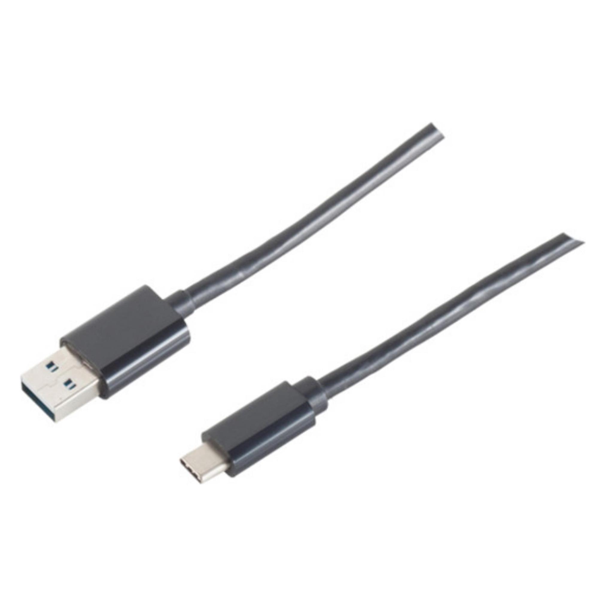 Shiverpeaks 14-10005 1m USB A USB C Männlich Männlich Schwarz USB Kabel (1 m, USB 2.0, USB 3.2 Gen 1) (14-10005)