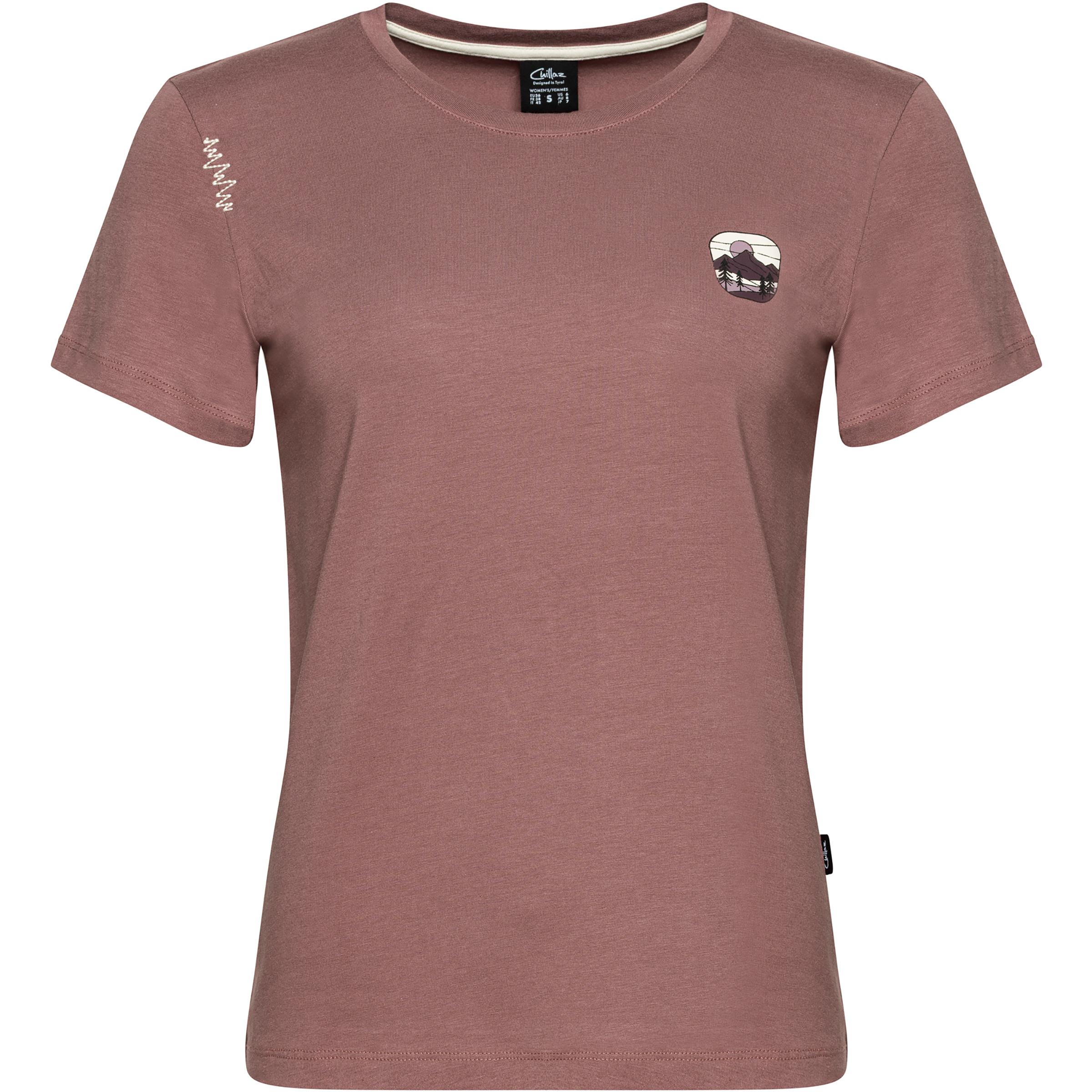Chillaz Iseo Sunset Damen T-Shirts braun Größe S Alpinklettern | Sportklettern | Bouldern Hautfreundlich