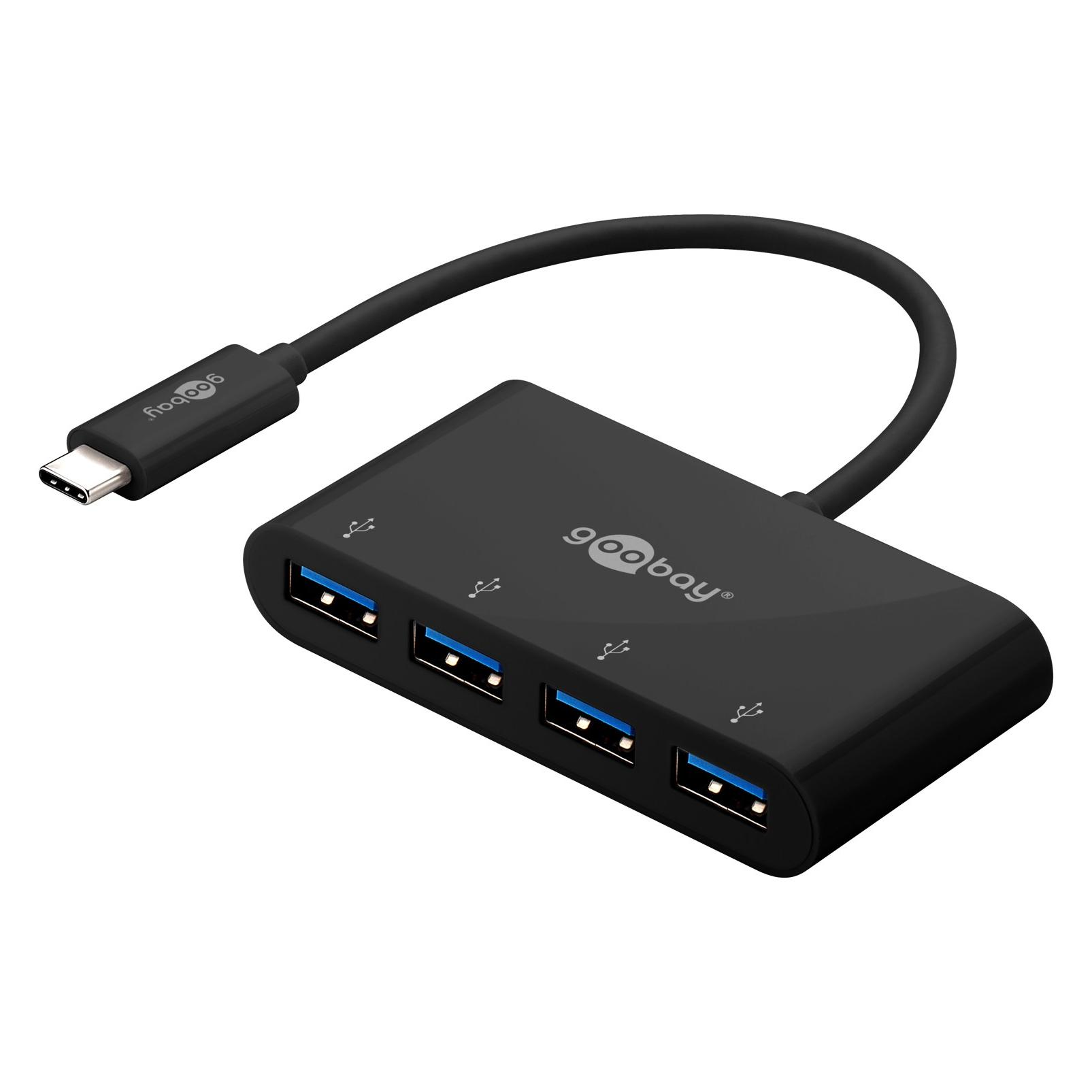 Goobay 4-fach USB-C Multiport-Adapter (USB-C, 4 Ports) (61073)