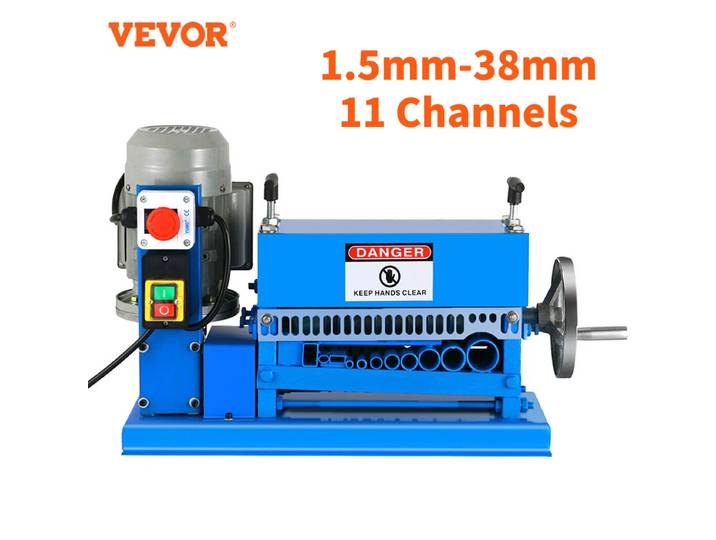 VEVOR Pro Leg Stretcher 220LBS Machine d'étirement des jambes, Machine à dénuder les câbles électrique, 10 lames, 370W, Dénudeur de câbles portable