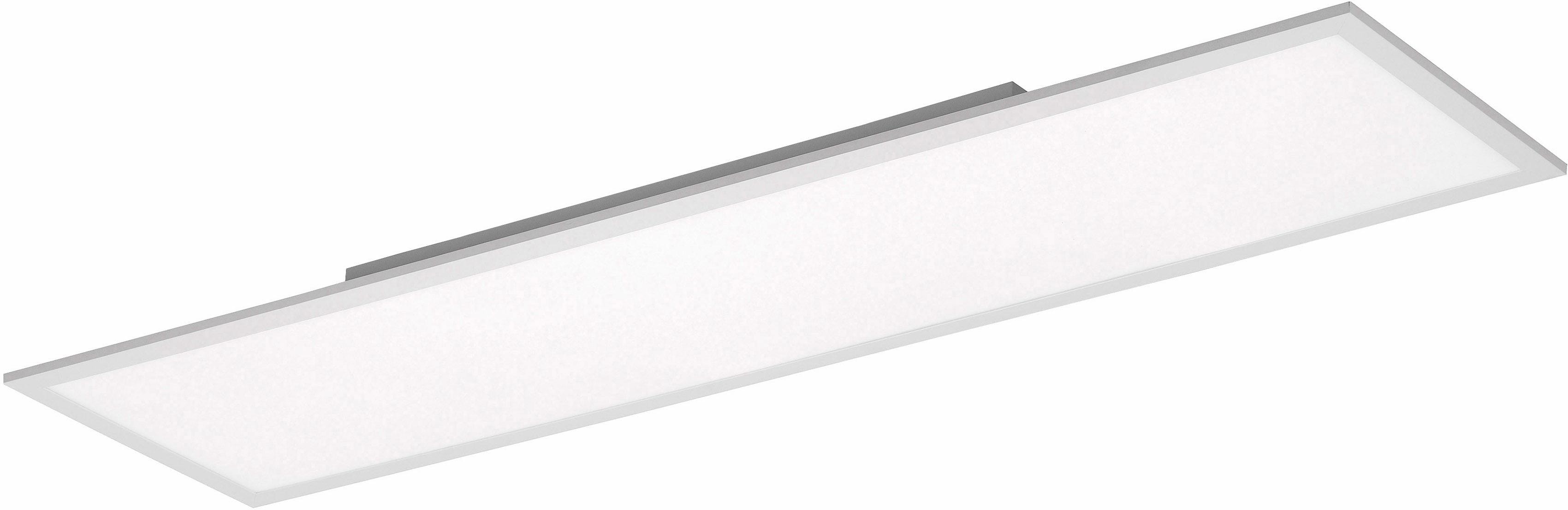 JUST LIGHT Deckenleuchte "FLAT", weiß, 1, H: 6cm, 1 Stk., Leuchten, CCT - Farbtemperaturregelung, Dimmbar über Funkfernbedienung, Deckenleuchte