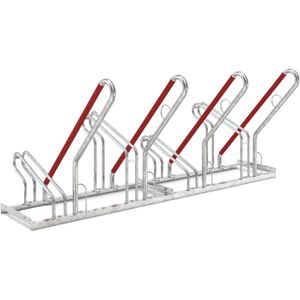 WSM Fahrradständer 2504 XBF, Bodenmontage / freistehend, Einstellparker, Breite 200cm, für 4 Fahrräder