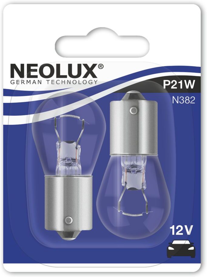 Neolux Lampada secondaria P21W 12V/21W, 2 Pezzo