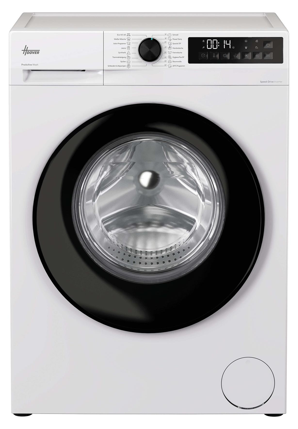 Hoover HGDQ48SB6-84 Waschmaschine 8 kg ProActive Wash Kindersicherung