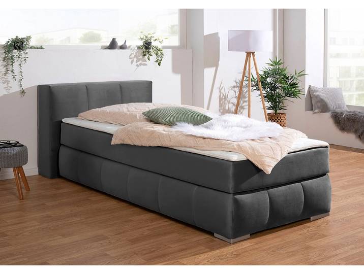 Home affaire Boxspringbett Chelles, inkl. Kaltschaumtopper, in 5 Breiten und 3 Matratzenarten