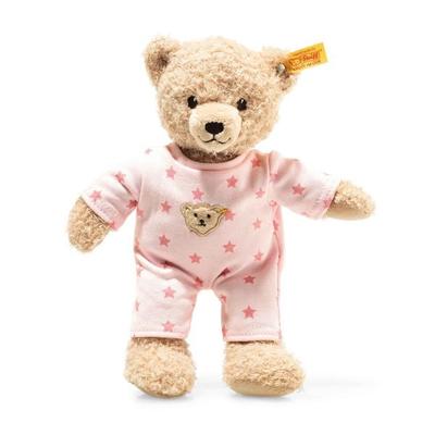 Steiff 241659 - Teddybär Mädchen Baby mit Schlafanzug, beige/rosa, 25 cm