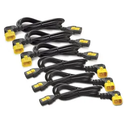 APC AP8704R-WW Stromkabel-Set (je 6), verriegelbar, C13 auf C14 (90 Grad), 1,2 m AP8704RWW