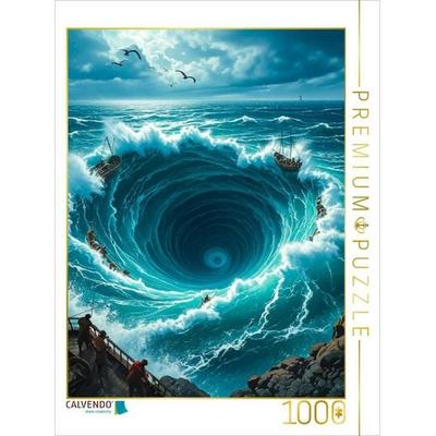 CALVENDO Puzzle Charybdis, gigantischer tödlicher Meeresstrudel | 1000 Teile Lege-Größe 64x48cm Foto-Puzzle für glückliche Stunden