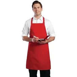 Gastronoble Chef Works verstellbare Latzschürze rot