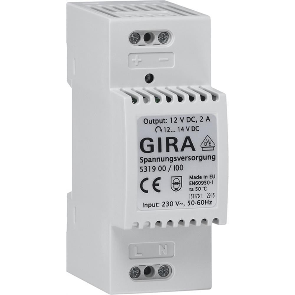 Gira 531900 Voeding DC 12V 2A Geregelde elektronica