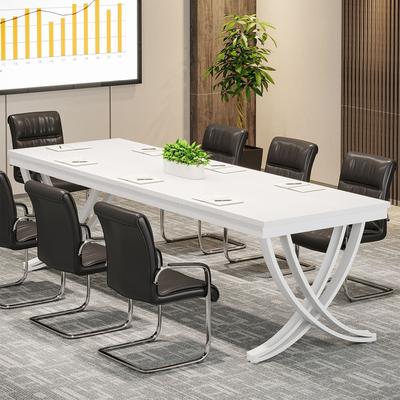 YUZHOU 6.5FT Conference Table for 6-8 People , 78 inch Long Rectangular Seminar Table