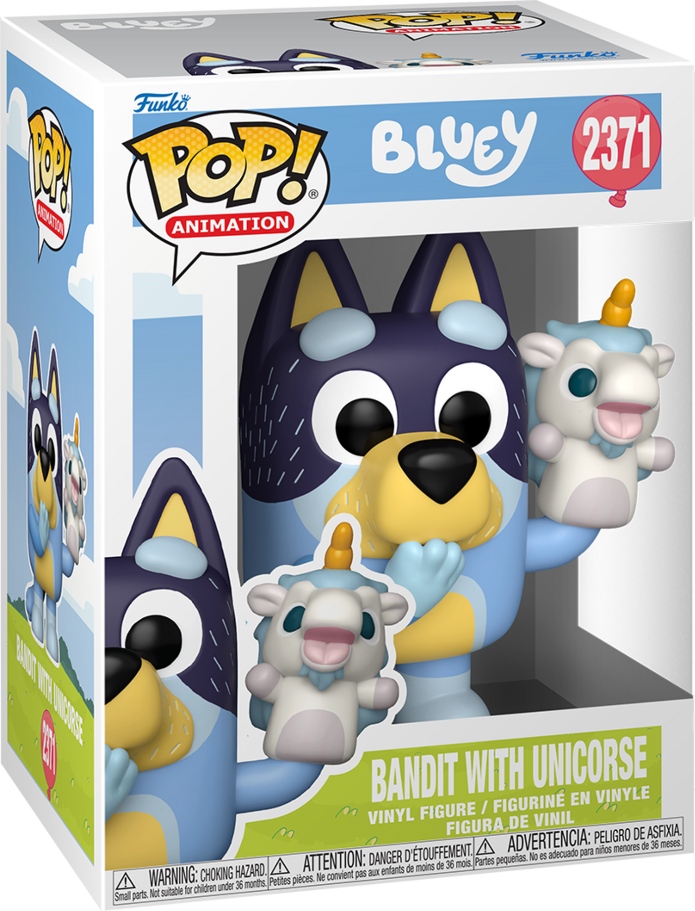 Funko Pop! Animation Bluey Bandit with Unicorse Vinyl Figure - Official Funko Collectible