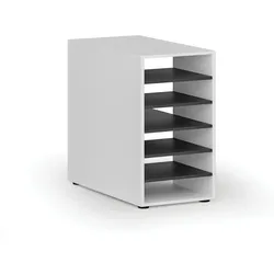 Regalschrank für Werkbank PRIMO WHITE, rechts, weiß/Graphit