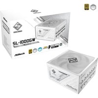 Steel Legend SL-1000GW, PC-Netzteil weiß, 1x 12-Pin High Power GPU, 3x PCIe, Kabelmanagement, 1000 Watt