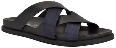 Tommy Hilfiger Bivin - Mens 13 Black Sandal Medium
