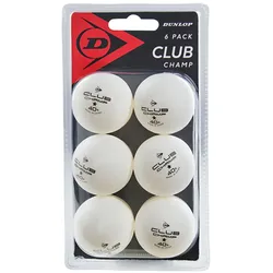 DUNLOP 40+ CLUB CHAMP 6 BALL WEIß WHITE - STK