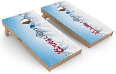 Skip's Garage Coors Light Sideways Cornhole Board Set