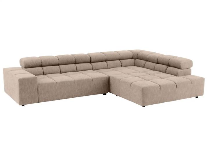 Ecksofa Otawa Basic Candy / Farbe: Asphalt / Material: Leder Basic