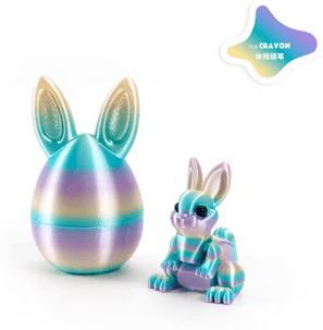 Inspire Picks 3D Printed Easter Rabbit Ornament With Egg Cute Desk Decor & Kids Gift 19