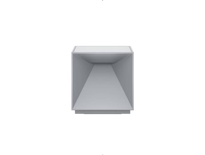 SIGOR Nutalis - Dimmbare würfelförmige LED Akku-Tischlampe Indoor & Outdoor, IP54 spritzwassergeschützt, Höhe 10 cm, aufladbar mit easy-connect puk, 9 h Leuchtdauer, nebelgrau
