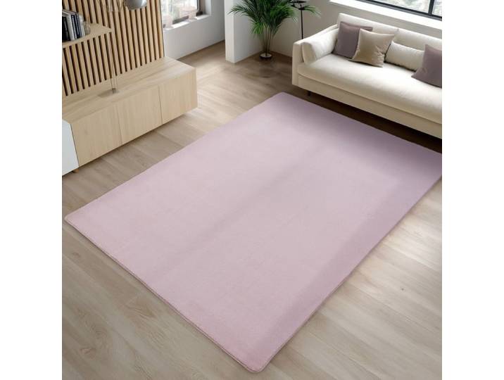 Carpetsale24 Tapis Rose 200x280 cm Lavable Antidérapant et Doux tapis uni Salon et Chambre