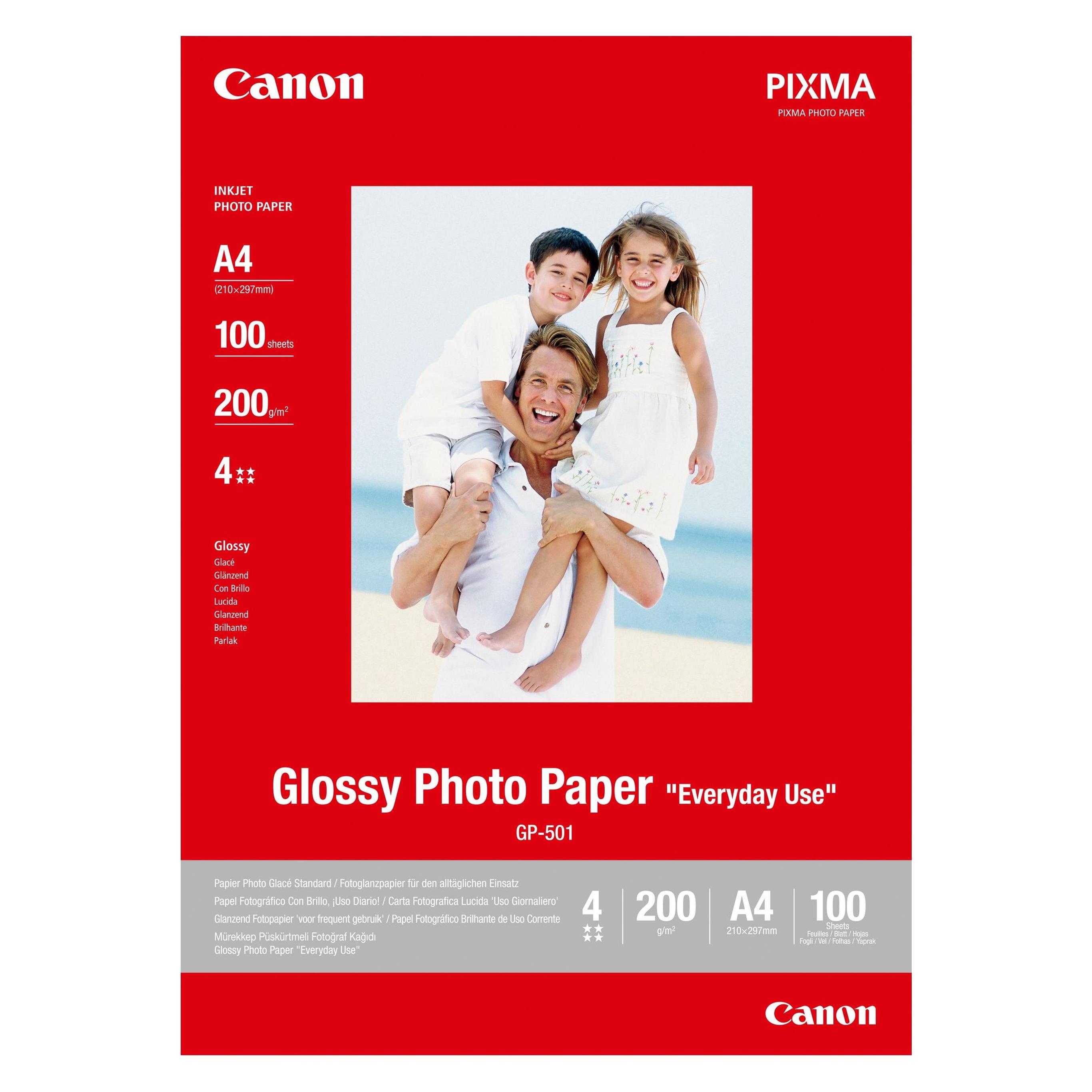 Canon GP-501 Glossy Photo (200 g/m², A4, 100 Stk.) (0775B001)