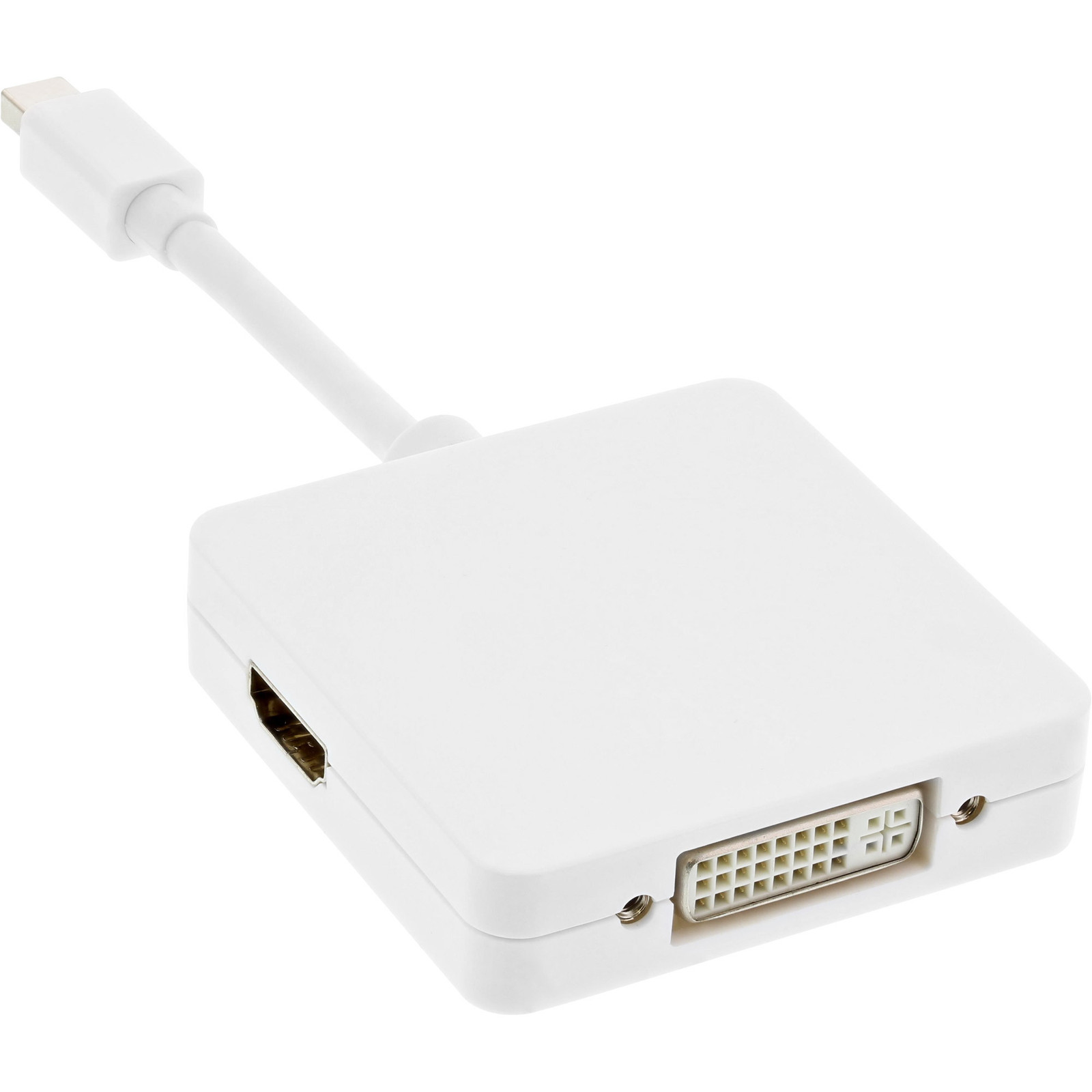 InLine 17195I Mini DisplayPort naar DisplayPort, DVI en HDMI kabel, 0,15 m