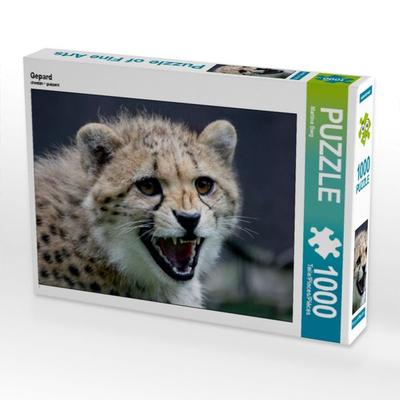 CALVENDO Puzzle Gepard | 1000 Teile Lege-Größe 64x48cm Foto-Puzzle für glückliche Stunden